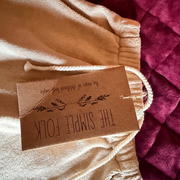 NWT simple folk terry cloth pants - Picture 6 of 6